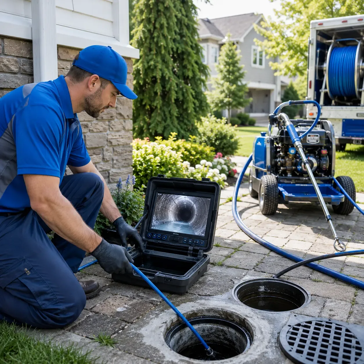 Outdoor drain cleaning professionals serving Valliant, OK